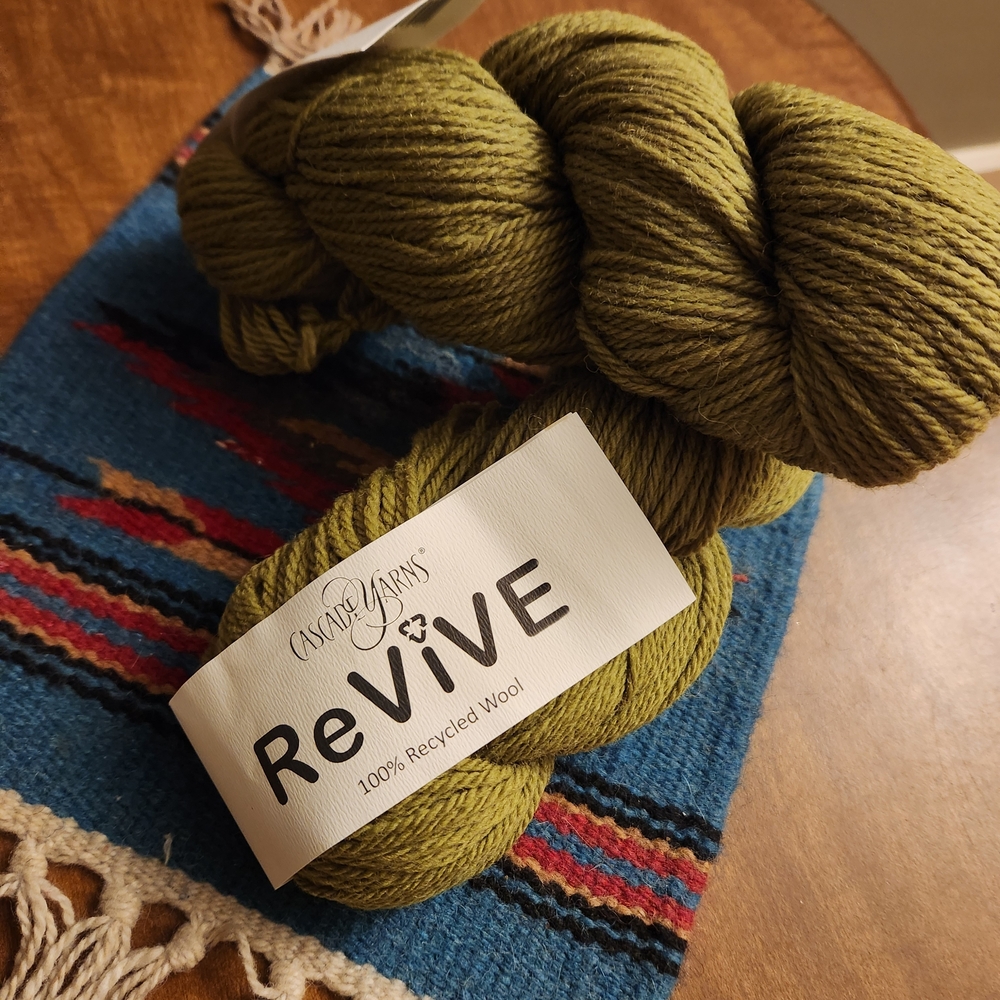 Revive Olive Green Yarn for Fiber Arts 9 Skeins - Picture 4 of 6